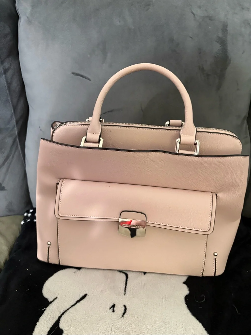 Steve Madden Blush Pink Structured Satchel Handbag